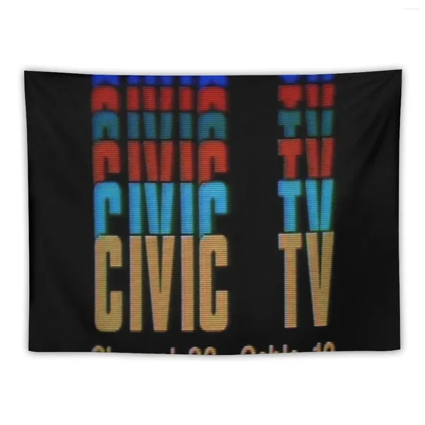 Tapestra TV Civic - Videodrome Tapestry Room Decoração Decoração de Casa Estética