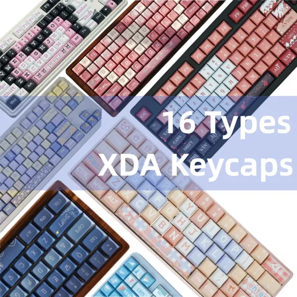 Aksesuarlar XDA PBT KEYCAPS DYESUB 16 Türler 127 Anahtarlar Mehcanik Oyun Klavyesi MX Mavi/Kırmızı Switch Jayomia Orijinal Tasarım