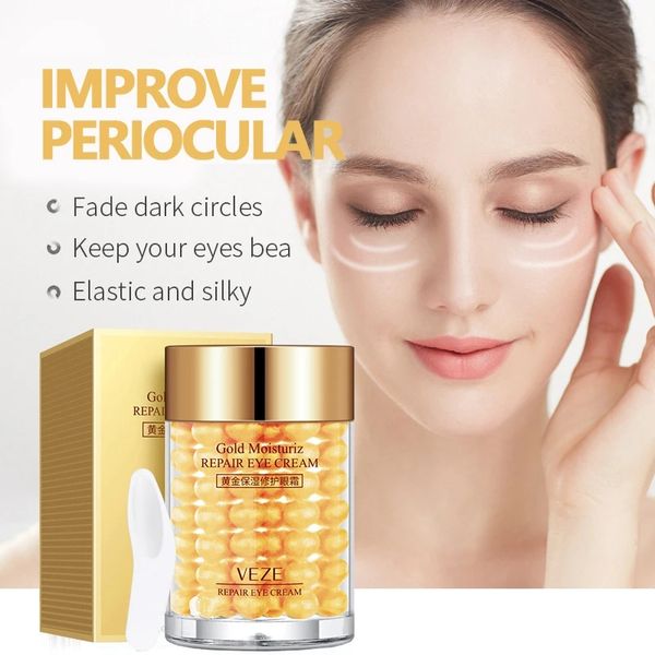 Venzen 24k Gold Eye Cream Anti Falten Entfernen Sie Augenbeutel Hautpflegeprodukt Dunkelringe entfernen koreanische Hautpflegeprodukte