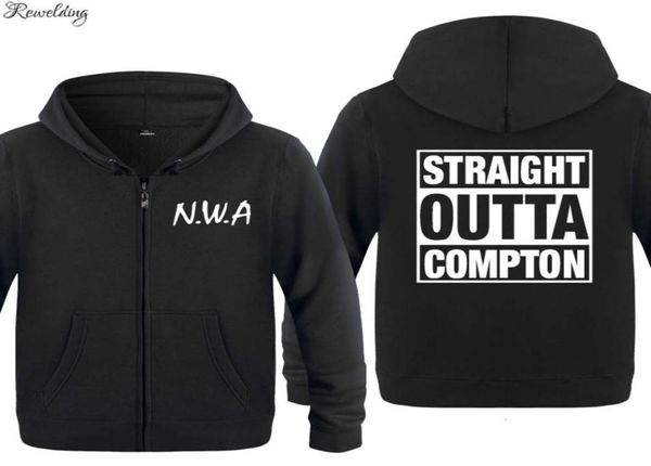 Nwa düz outta compton hoodies erkekler hip hop polar uzun kollu fermuar ceket ceket adam sweatshirt eşofman moleton maskülino5485884