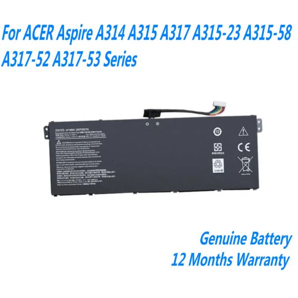 Батареи 11,25 В 3831mah 43.08WH AP19B8K Батарея для ноутбука для Acer Aspire A314 A315 A317 A31523 A31558 A31752 Series A31753