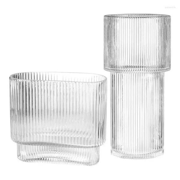 Vasos vasos de flores modernas Estéticas de alta qualidade estéticas cutneadas cidraças portáteis para decorações de casa de quarto