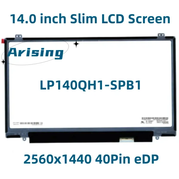 Экран LP140QH1 SPB1 (SP) (B1) LP140QH1SPB1 LAPTOP LCD Светодиодный экран Дисплей Дисплей 2560*1440 Для ThinkPad X1 Carbon 04x3923 00HN826 Матрица