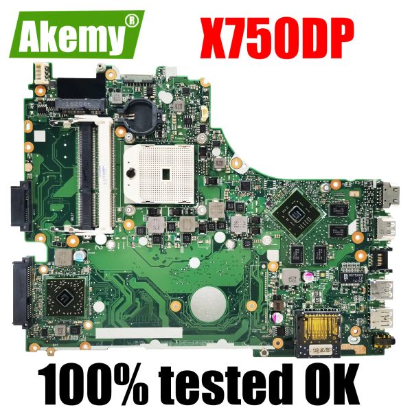Placa -mãe x750dp Notebook LVDS EDP para ASUS X550 K550D X550D K550DP X550DP X750D Laptop Motherboard Rev2.0