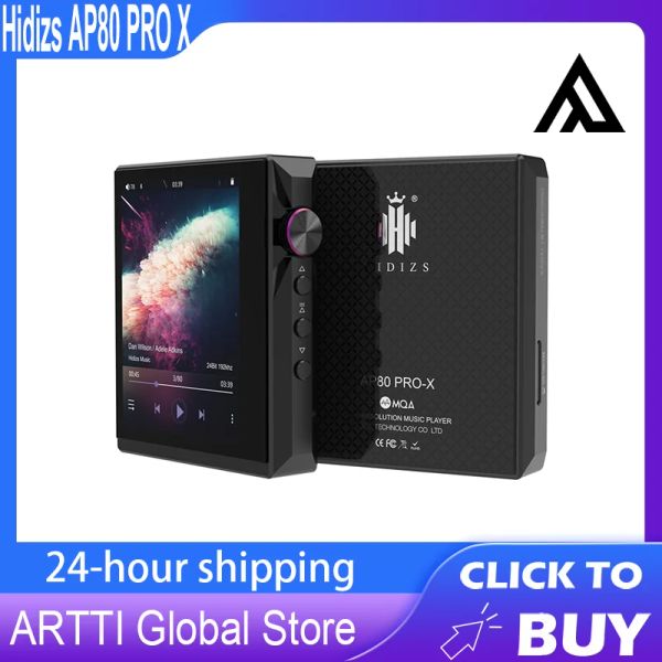 Игроки Hidizs AP80 Pro x Portable Bluetooth MP3 -плеер 2.5/3.5 Разъем сбалансированного разъема без потерь тип C MQA FLAC LDAC USB DAC DSD64/128 DAP