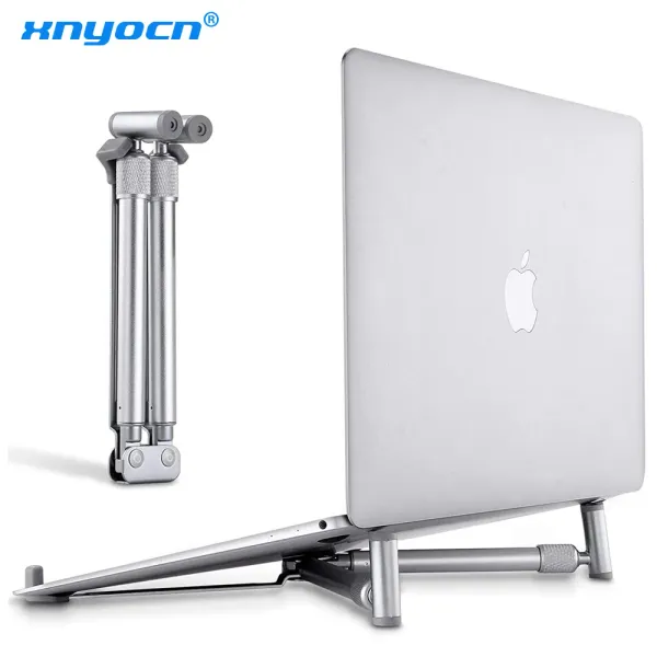 Stand portatile per laptop supporto in alluminio supporto in lega pieghevole universale notebook supportatore di riser per MacBook Pro Android 12 ~ 17 pollici laptop