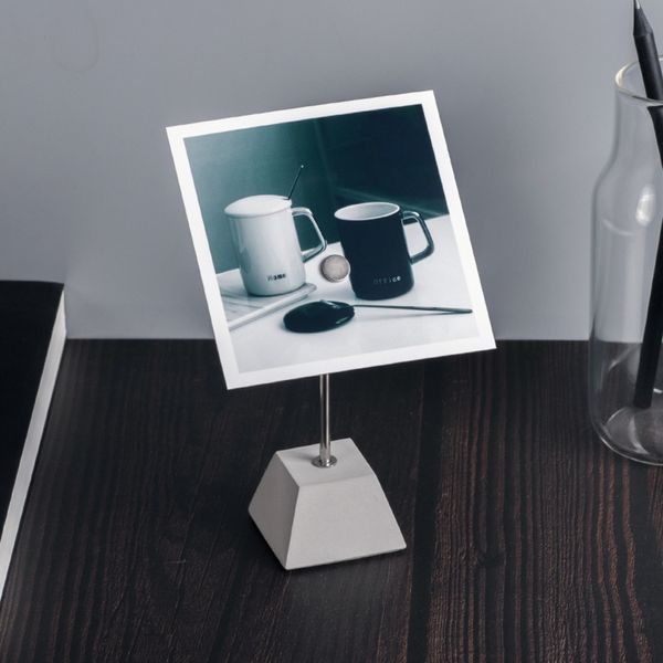 Clip per foto desktop Magnetica Creative Ornament Nordic Simple Table Message Etichetta Porta del segno di nozze