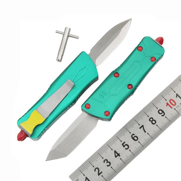 Mini tattico Dinosaur Bounty Hunter Pocket KIFE D2 Blade Dual Azione in lega di alluminio Gestimone per campeggio Strumento di sopravvivenza EDC Solvella