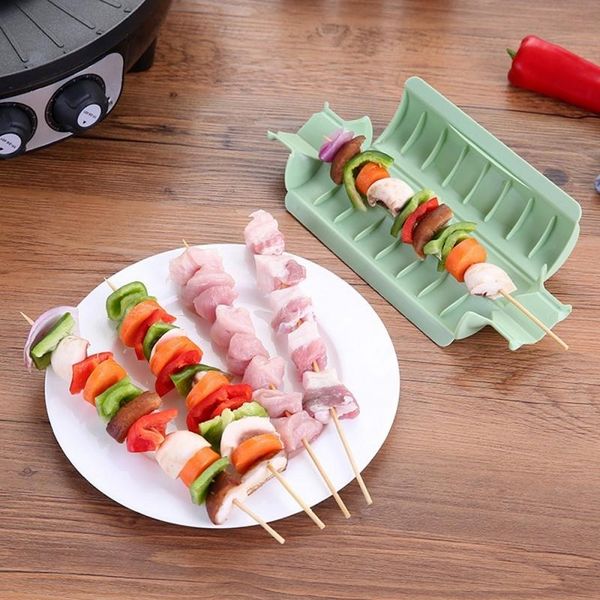 Quick Skewer Easy Barbecue Kebab Maker Meat Brochettes Scewer Машина для барбекю