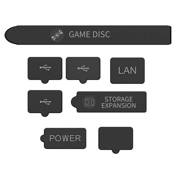 Per Xbox Serie X/S Console Abito a prova di polvere Silicone Dust Pluc Pack Protettore a prova di polvere Filtro Coperchio Coperchio Kit