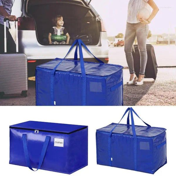 Borse di stoccaggio imballaggio con cerniere manette un bagaglio multifunzione impermeabile borse addensato di grande capacità per vestiti