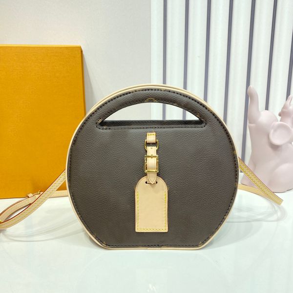 9A Дизайнерская сумка интегрированная ручка с круглой сумкой простая, но элегантная женская сумочка 22,5 см. Качественная сумка с коробкой