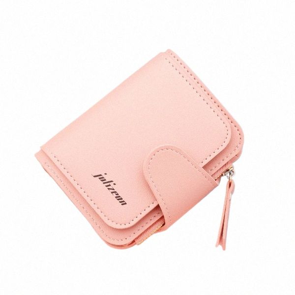 FI Portafogli femminili Short Female Credit Credit ID Card Porta per cuoio per cuoio per piccolo portafoglio Mey Borsa Moneta Clip per borsa A6WP#