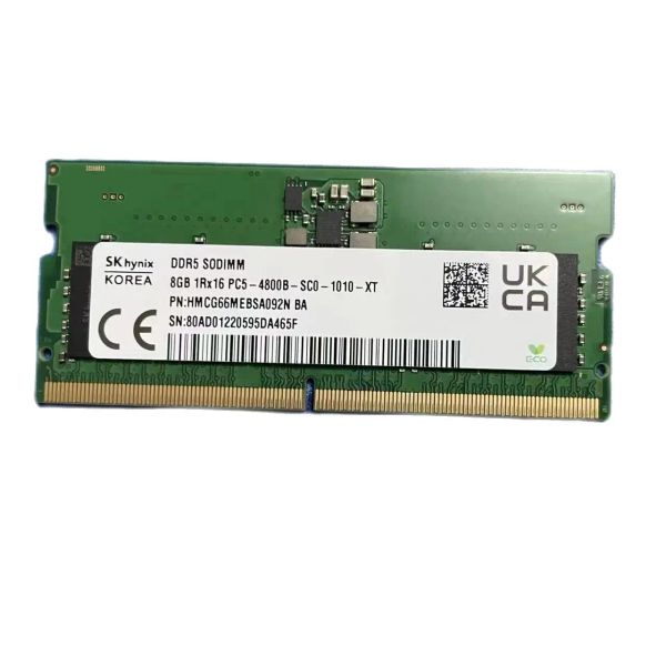 RAMS SK HYNIX DDR5 SODIMM 8GB 1RX16 PC5 4800B SC0 LAPTOPK MEMÓRIA ITX RAM MINI HOST