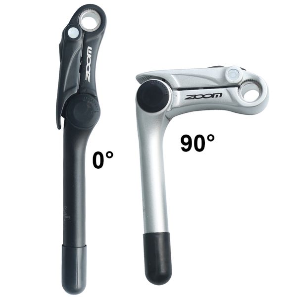 Zoom Fixed Gear MTB City Bike Goose Neck Sect Quill Stem Riser 22,2 25,4 мм вилка быстрого выпуска QR Регулировать велосипед