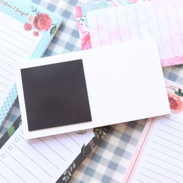 Magnetische romantische Blume SEREISE Kühlschrank Memo Pad Candy Office School süße koreanische Kleberplaner Note Pad Stationery Supplies