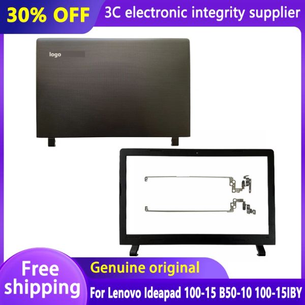 Casos Novo laptop para Lenovo Ideapad 10015 B5010 10015IBY LCD Tampa traseira Boleteira frontal LCD dobradiças LR Tampa traseira superior da tampa traseira preto