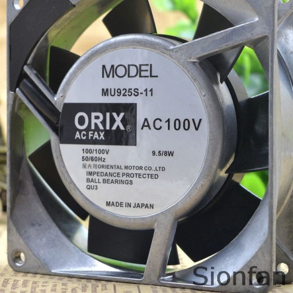 PAD per ORIIF ORIX MU925S11 AC100V 9,5W 8W 9CM 9225 Test della ventola CA Frame metallico funzionamento