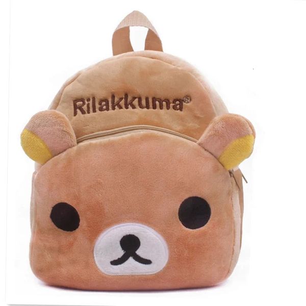 Симпатичная Rilakkuma Bear Mini Plush Rackpack Baby маленькая сумка детские школьные сумки детские детские сады дошкольные учреждения для девочек 240329