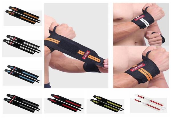 Ginásio envolve a pulseira de pulseira levantamento de pulso envolve as luvas CrossFit Dumbbell Powerlifting Support Sport Sport Wrist Bracers 4235822