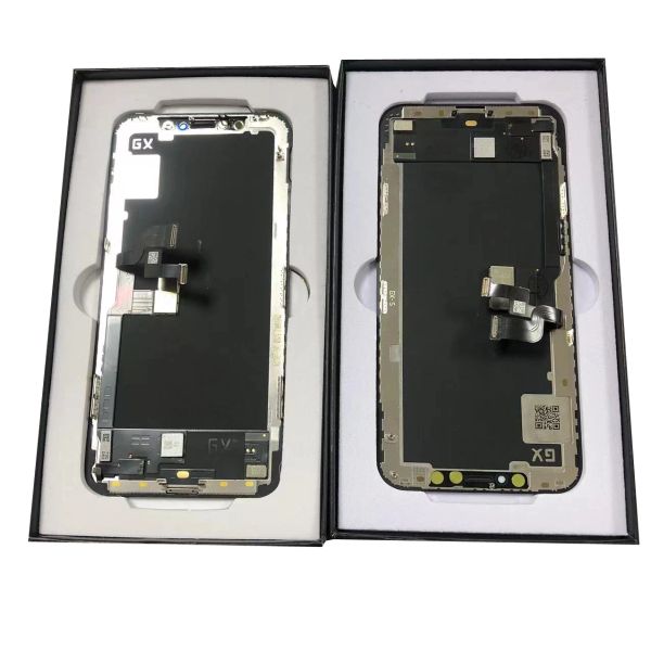 Soft GX LCD Pantalla Display AMOLED PARA IPHONE X XS XSMAX 12 12Pro 12Mini 13 11Promax 12Promax Digitizer Touch Screen Tone True Tom