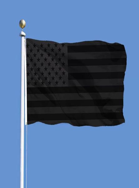 All Black American Flag 3x5 ft Kein Quartal wird uns USA Historical Protection Banner Polyester Flags 90150cm5783746 erhalten