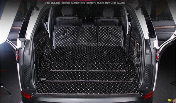 Für Land Rover Discovery 5 LR5 5 7 Sitzplatz 2017 2018 2019 2020 Full Heck -Kofferraum -Tablett -Ladungsmatten -Ladungsmatte Protektor Fußblockmatten