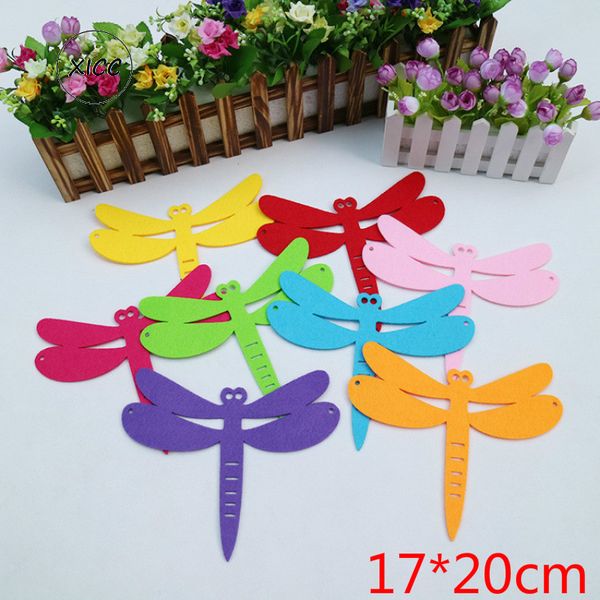 XICC Big Size 20 cm Dragonfly Dicke nicht gewebte Polyester Wollfilm Fabric School Klassenzimmer Kinder Handgefertigte Geschenkpuppe DIY Hanging Arbeiten