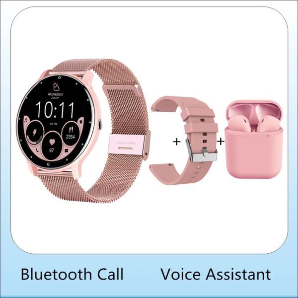 Orologi Woman smartwatch Bluetooth Call VOCE Assistente vocale Watchface personalizzato 1.39 pollici touch screen completo supporto coreano smart watch 2023