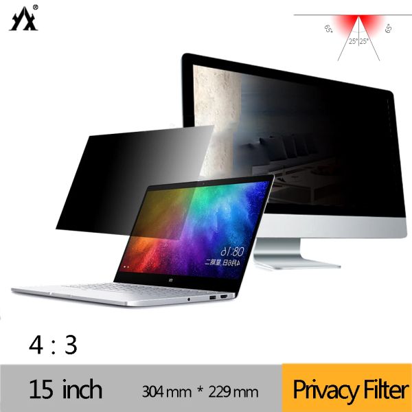 Filtros 15 polegadas 304mm*229mm Laptop Privacy Monitor de computador Proteção Filme de privacidade Filtro de privacidade Antiglare Protetores de tela Notebook