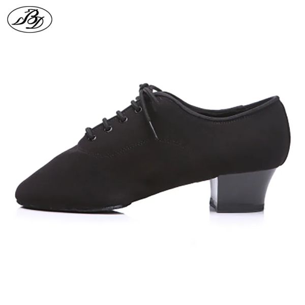 Botas Hot Sale Bd Men Sapatos de dança latina Lata de tela dividida Sapatina de tênis