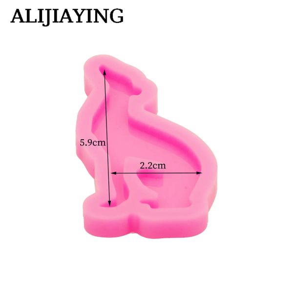 Dy0813 glossy pug corgi cani silicone stampo arte fai -da -te, cani artigianato di portachiavi a stampo con epossidico e stampi per torta al cioccolato fondente