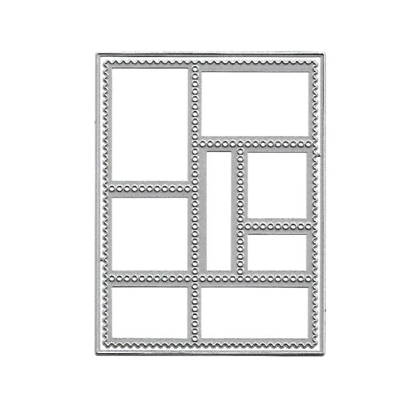 Metal Cutting Die geeignet für saisonale DIY -Fotoalbum Scrapbook 3d Creative Grußkarte für den dekorativen quadratischen Rahmen 2022