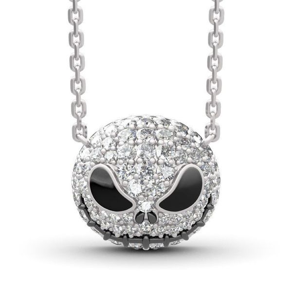 Albtraum vor Weihnacht Skelett Halskette Jack Skull Crystal