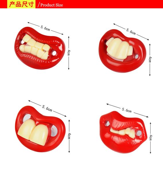 1pcs Halloween Funny Buck Zähne Schnuller Hochzeitsfeier Tricky Game Requisiten Maskerade Party lustige Lippen und Zähne Performances