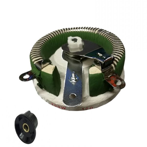 200W BC1 Hochleistungsdrahtwunde Potentiometer Rotary Rheostat Scheibenscheibe Keramikvariablerwiderstand 5R 10R 20R 50R 100R 200R 300R 500R 1K