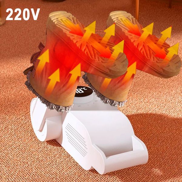 Secadores secadores portátil secador UV dobrável aquecedor de sapato seco de desodorante seco desumidificador 360 ° Luvas de secagem meias 220V