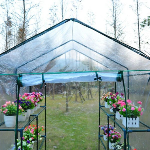 Мини -теплица ПВХ Пластиковые сад открытые растения выращивать домашнее покрытие садовое балкон на открытом воздухе мини -покровное покрытие