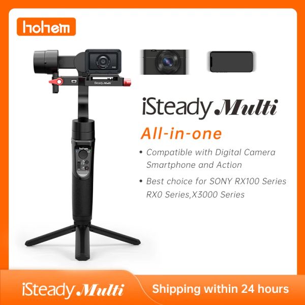 Gimbal Hohem iteady Multi Gimbal Allinon 3AXIS Handheld -Stabilisator für die Sony Compact Camera RX100 Serie/ für GoPro 9/ Smartphone