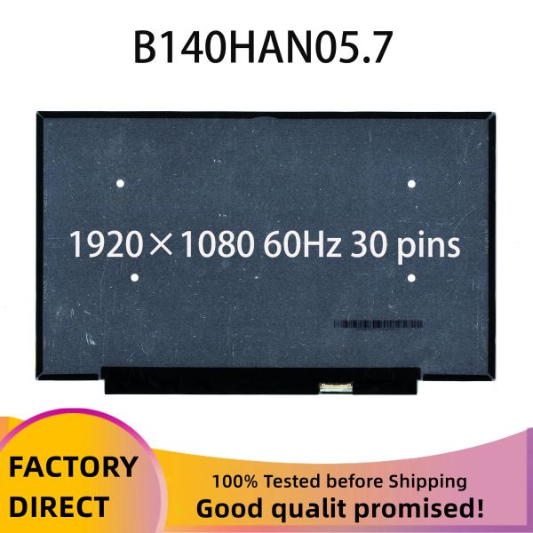 Screen fru 01YN154 B140HAN05.7 14,0 Zoll 1920x1080ips FHD 30Pin EDP LCD -Bildschirm für Lenovo X1 Carbon 8. Gen Laptop LCD -Bildschirm