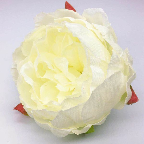 10 cm Silk Peony Flower Wholesale 50 pezzi di rose artificiali Guida fiori sfusi per palline da bacio di fiori per le forniture per matrimoni KB02