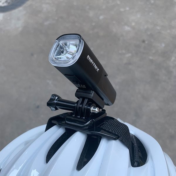 Strisce per casco fari in bicicletta per bici MTB Porta luminosa per ciclismo Celmetto con convoglio Accessori per il casco del casco per casco