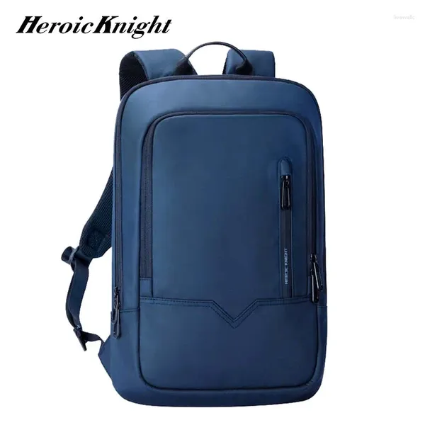 Backpack Heroic Knight Men's Water impermeabilizado Back Black Backpacks de 14 polegadas de laptop para mulheres Escola de viagens elegante