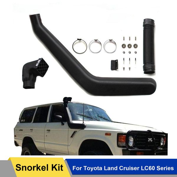 Kits de snorkel ajustados para Toyota Land Cruiser 1980-1989 60, 61 62 Série Landcruiser 1/80 a 12/89 2f 4.2litre-i6 P RH