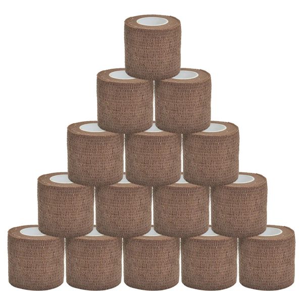 Brown Sports Elastic Tattoo Grip Bandage envolve fitas não tecidas Acessórias de proteção de dedos auto -impermeabilizadas 240408