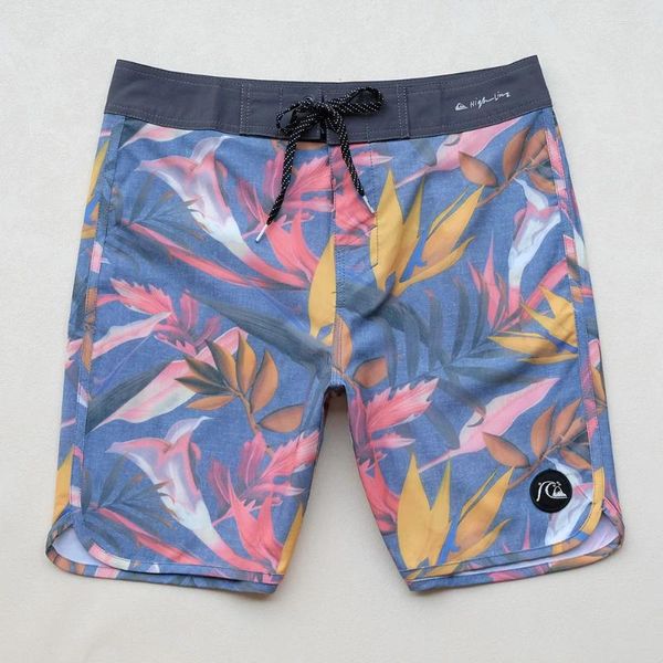 Pantaloncini da uomo Bermuda di alta qualità Bermuda Shorts Spandex / Polyester Swim Trunks Style Quicksilver Men Pantaloni da spiaggia Sexy Casual