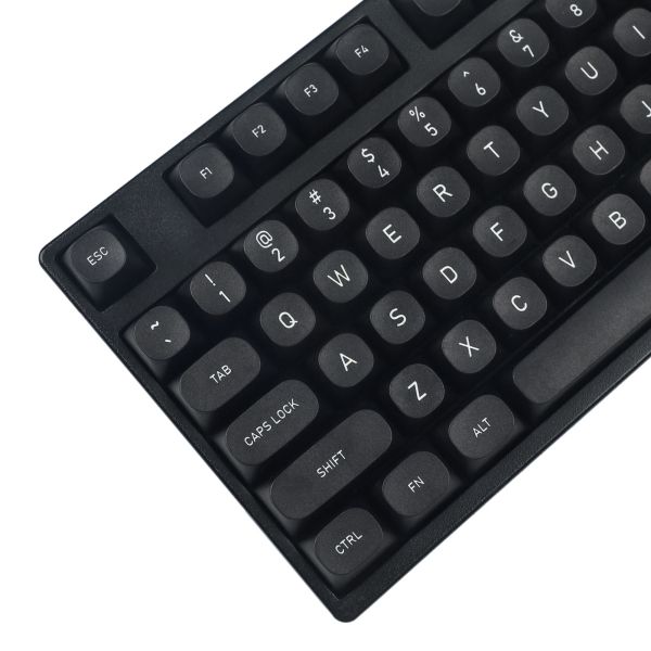 Аксессуары MA Black PBT -клавишные клавиши ANSI ISO CO2 ETECHED для механической клавиатуры FILCO 104 87 61 KBD75 YMD96 GK64 GK61 Keychron