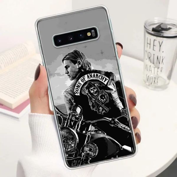 Caixa de telefone American TV Sons of Anarchy para M12 M21 M30S M31S M32 M51 M52 Nota 10 Lite 20 Ultra 9 8 + J4 J6 Plus J8 Soft Cover Co Cover