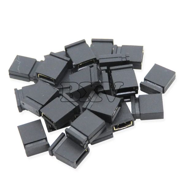 100pcs/lot eğim 2.4mm pin başlık jumper kısa kapak başlıkları tel muhafazalar siyah sarı beyaz yeşil kırmızı mavi arduino için