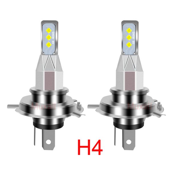 2pcs H4 H7 H27 881 880 Mini Araba Far Fulları 2525 Chip 20000lm Otomatik Sis Işıkları 6000K 3000K 4300K